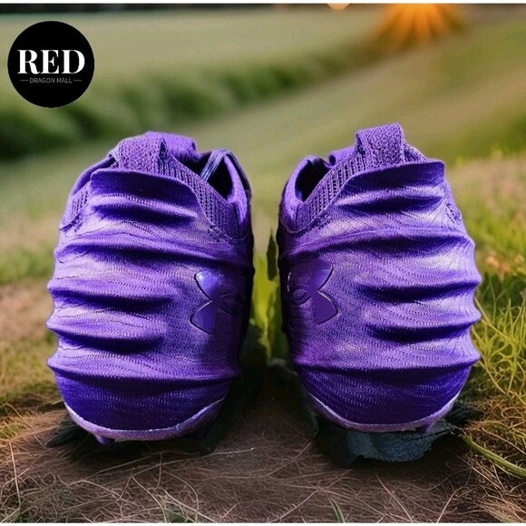 Under Armour Blur 2 MC Suede Purple Football Cleats 3027978-500 - Men's Size 13 - Picture 5 of 14